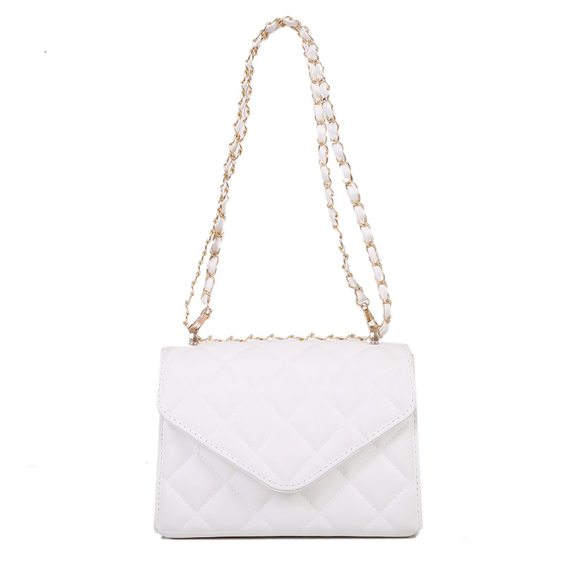 Túi đeo vai IELGY hình vuông cỡ nhỏ phối dây xích thời trang cho nữ dễ phối đồ