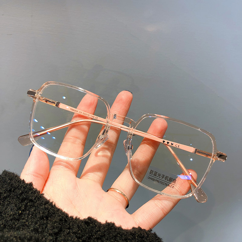 Mắt Kính Gọng Siêu Nhẹ Chống Ánh Sáng Xanh Thời Trang Hàn Quốc Cho Nam Nữ