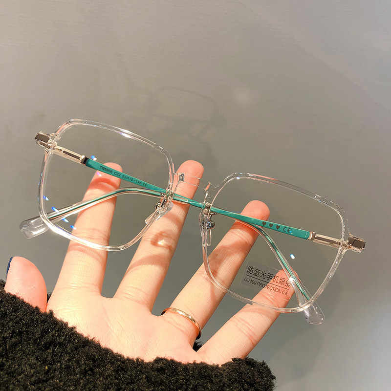 Mắt Kính Gọng Siêu Nhẹ Chống Ánh Sáng Xanh Thời Trang Hàn Quốc Cho Nam Nữ