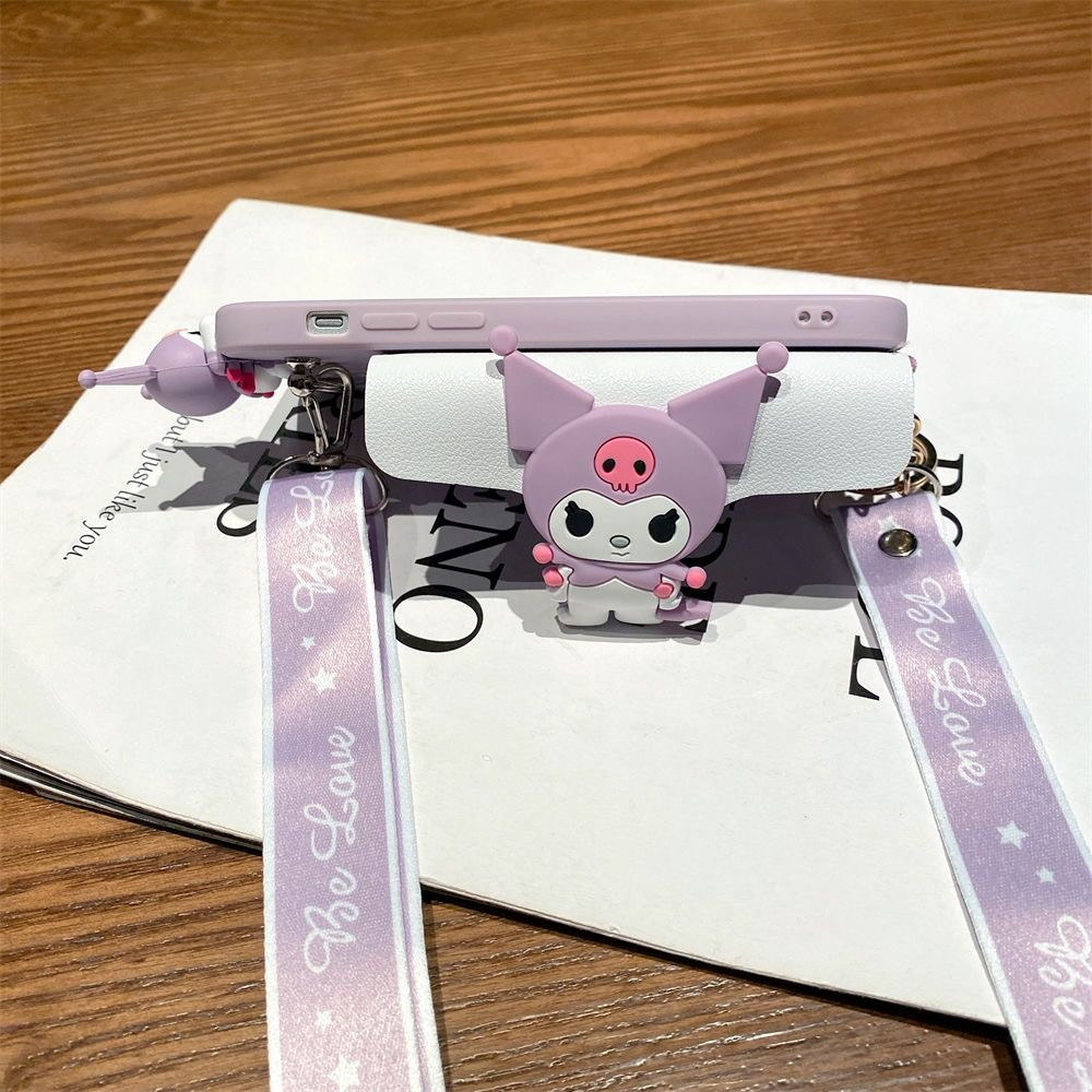 Ốp Điện Thoại Hình Kuromi Cho OPPO Reno 10 Pro 6Z 5 F 6 Lite 2F 8T A3S F5 F7 A54 A74 5G A16 A17 A53 A78 A92 A76 A96