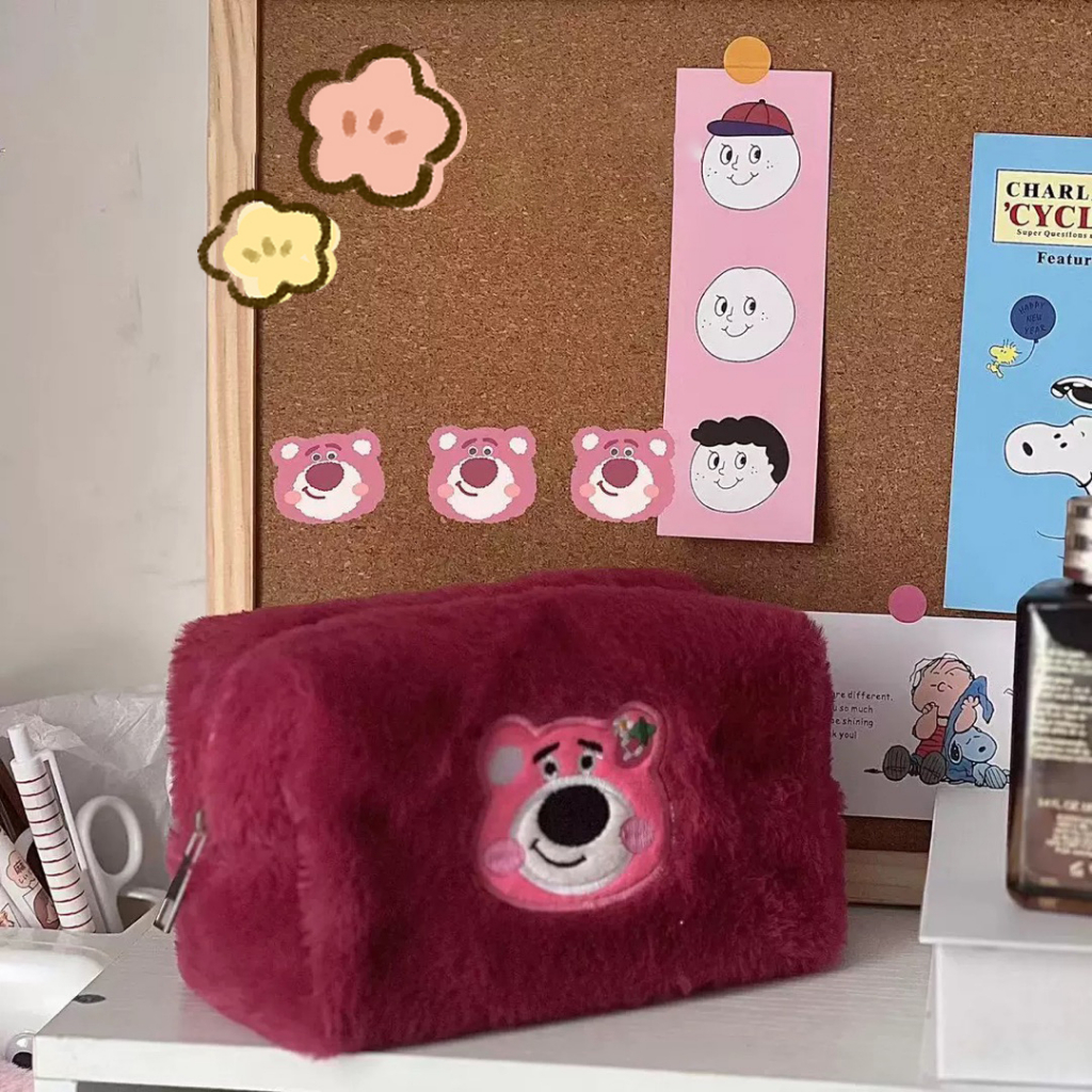 Túi Đựng Bút / Mỹ Phẩm Hình Gấu / Thỏ Phong Cách Hàn Quốc Xinh Xắn