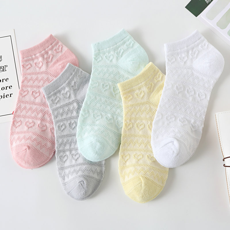 Set 5 Đôi Vớ Mỏng Mùa Hè Hàng Mới Năm 2023 Phong Cách Hàn Quốc Dành Cho Bạn Nữ