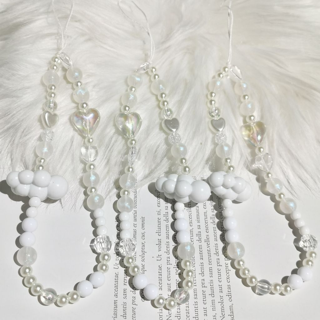 Dây Đeo Điện Thoại Acrylic Dẻo Hình Đám Mây / Trái Tim Nhiều Màu Chống Thất Lạc Tiện Dụng