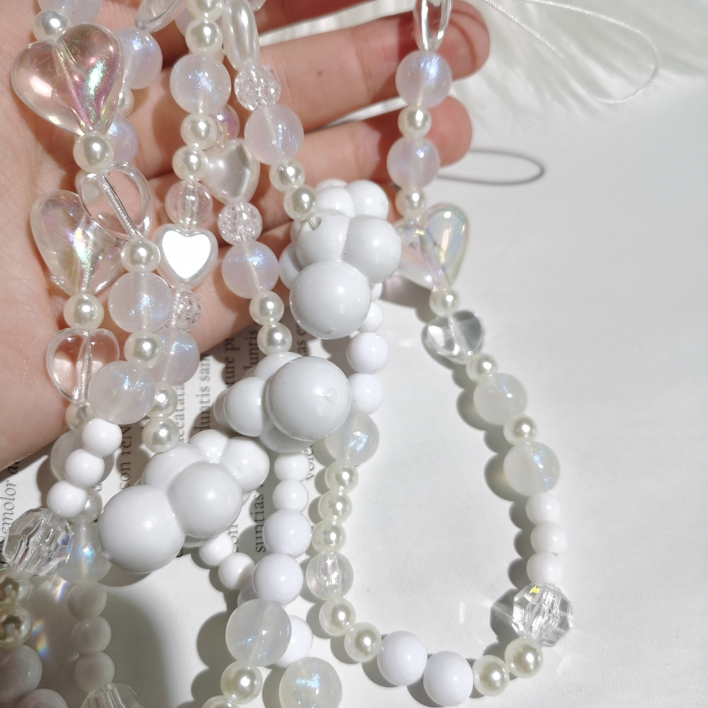 Dây Đeo Điện Thoại Acrylic Dẻo Hình Đám Mây / Trái Tim Nhiều Màu Chống Thất Lạc Tiện Dụng