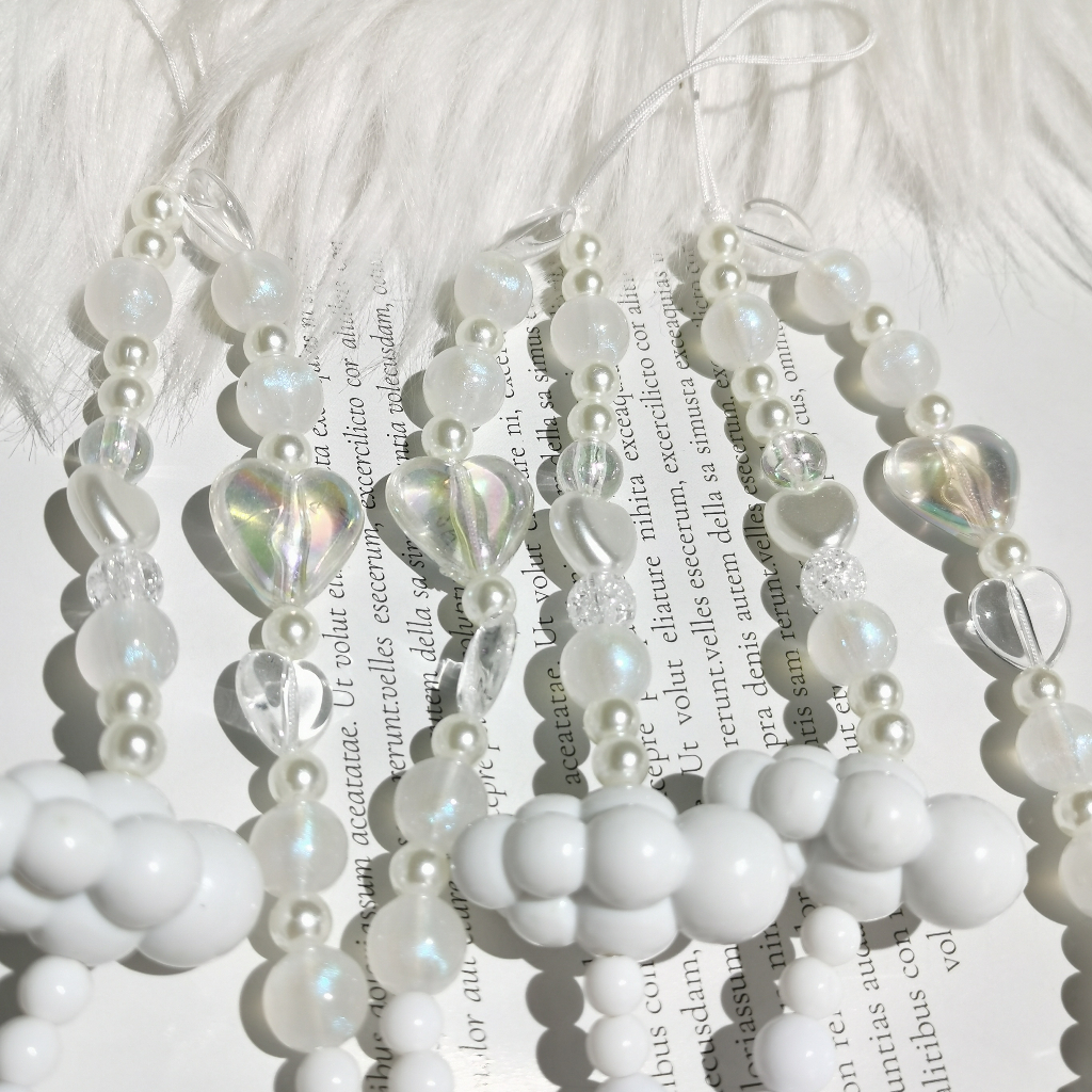 Dây Đeo Điện Thoại Acrylic Dẻo Hình Đám Mây / Trái Tim Nhiều Màu Chống Thất Lạc Tiện Dụng