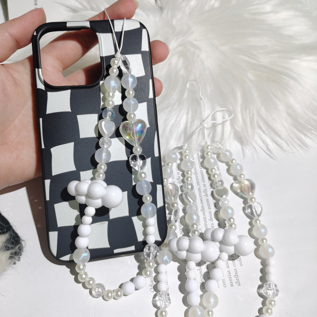 Dây Đeo Điện Thoại Acrylic Dẻo Hình Đám Mây / Trái Tim Nhiều Màu Chống Thất Lạc Tiện Dụng