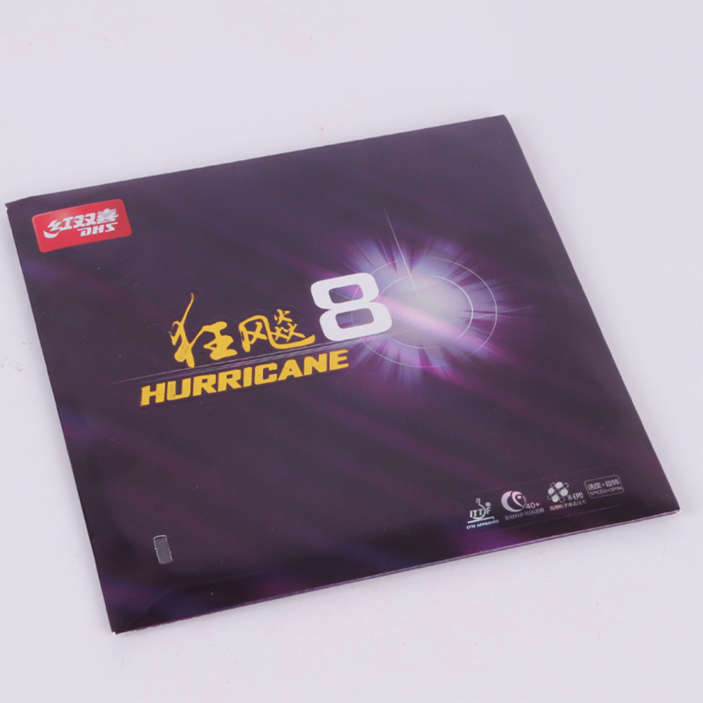 Bộ 8 Vợt Bóng Bàn Bằng Cao Su Dính H8 Dính Hurricane Chính Hãng