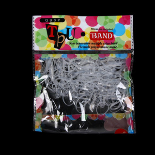 Bộ 200 dây thun cao su buộc tóc co giãn trong suốt tiện lợi dành cho nữ