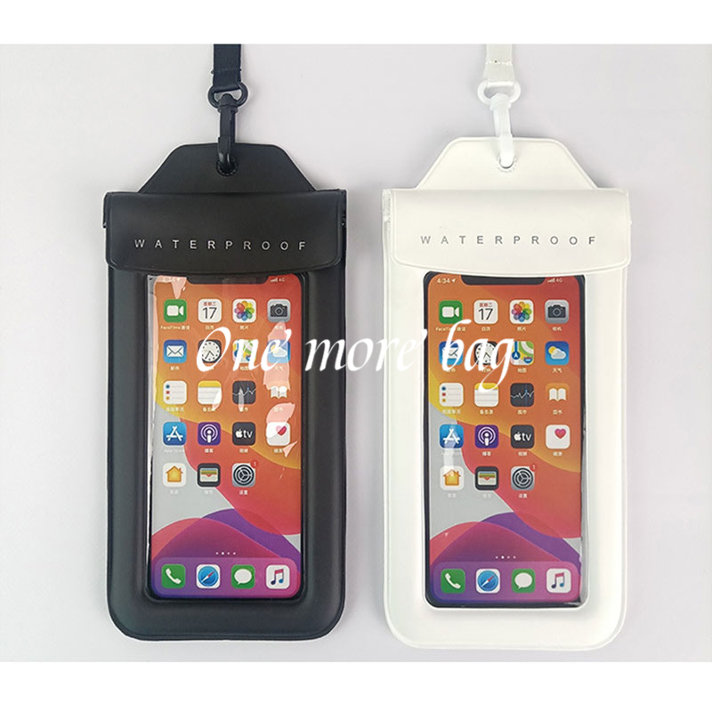 Túi Đựng Điện Thoại Trong Suốt Chống Thấm Nước 215 * 115 * 8.5mm Tiện Dụng Khi Đi Bơi