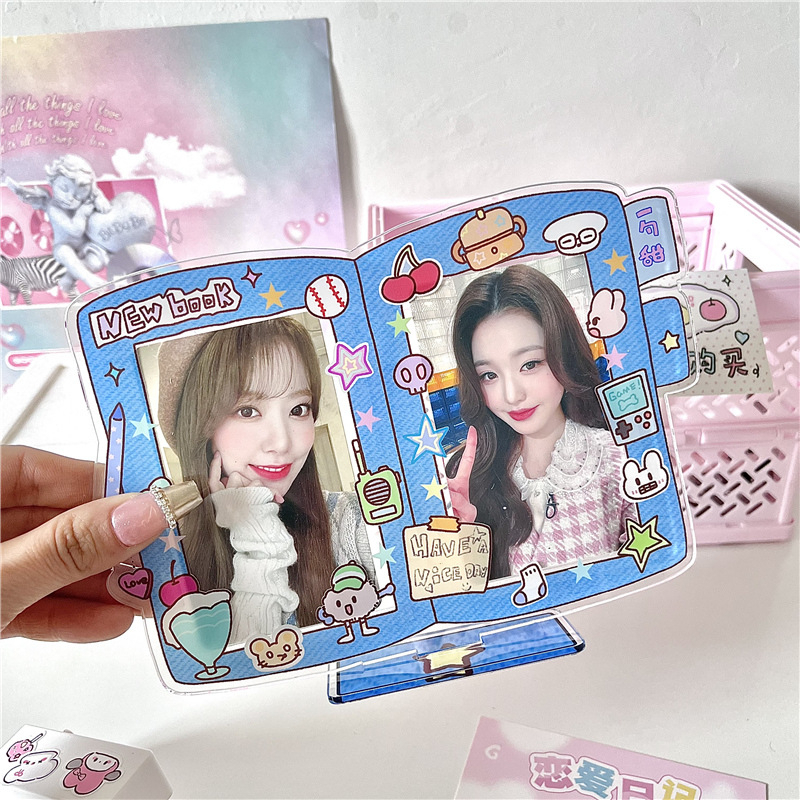 Giá Đỡ Ảnh 3 inch Bằng Acrylic Phong Cách Hàn Quốc Dễ Thương