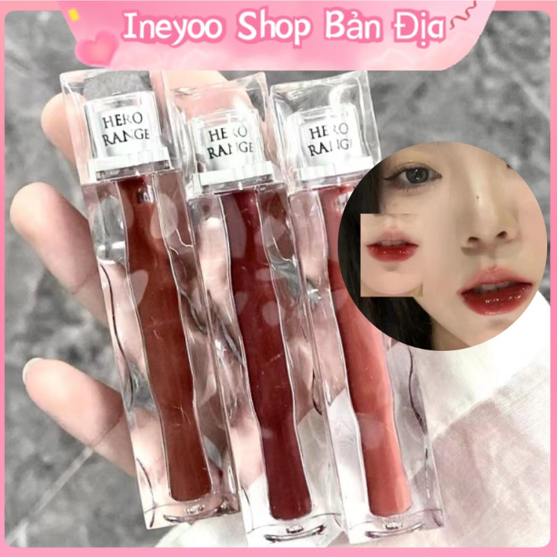 Abpopa Son Bóng HERORANGE Lấp Lánh Nuôi Dưỡng Môi Lâu Trôi Trọng Lượng