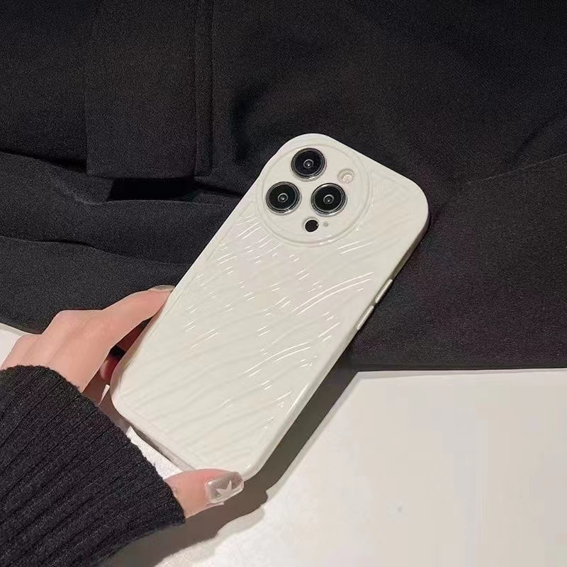 Ốp Điện Thoại Họa Tiết Gợn Sóng Kèm Dây Đeo Cho iPhone 11 7plus 12 13 7 / 8 14plus xr xs max 11Promax 12Pro 11Promax 14