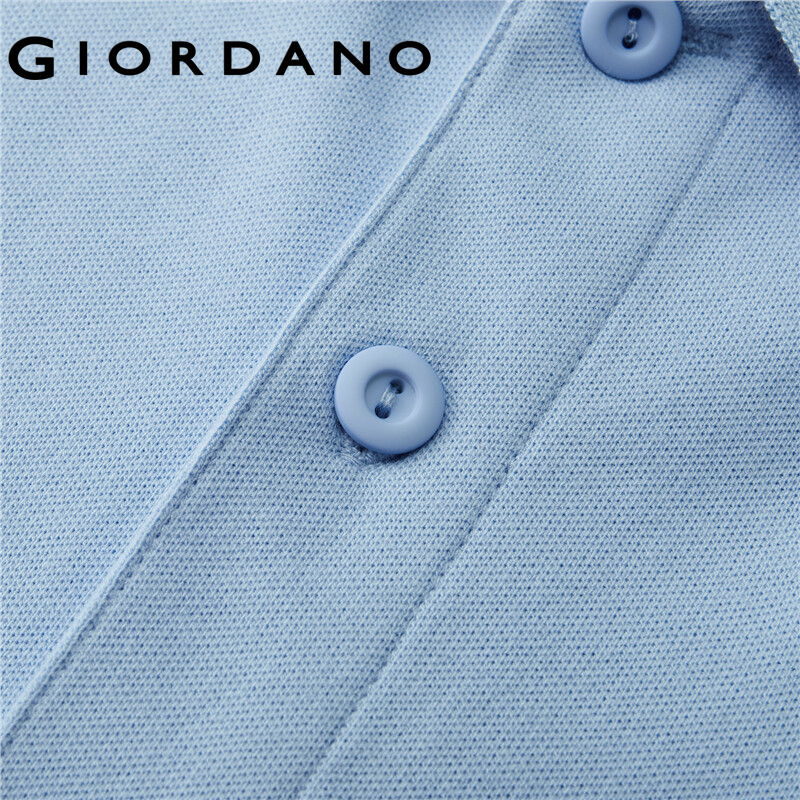 GIORDANO Áo Polo nam tay ngắn thêu sư tử chuyển màu, có sẵn nhiều màu 01011422