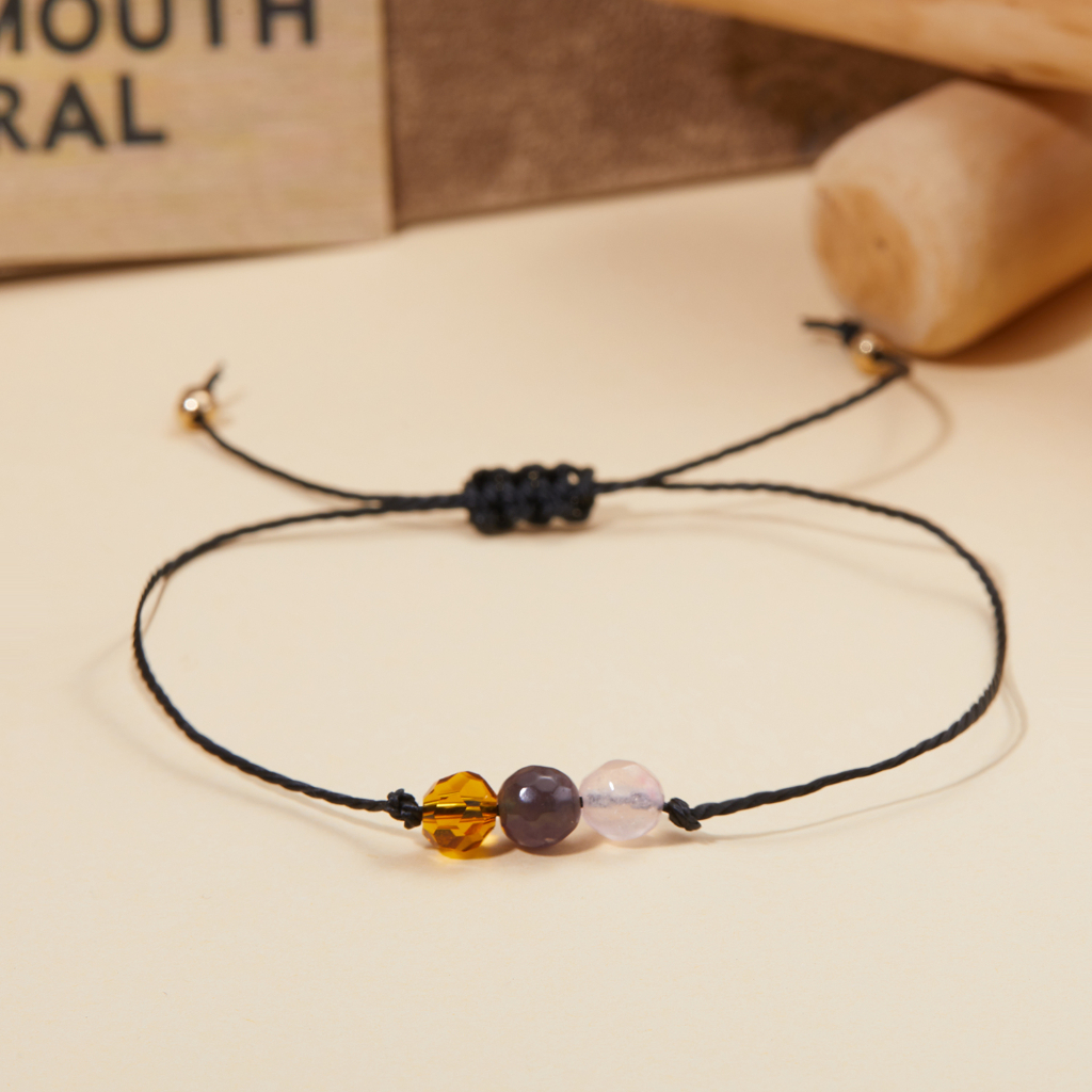 Vòng Tay Chuỗi Hạt 12 Cung Hoàng Đạo Handmade Có Thể Điều Chỉnh Kích Cỡ