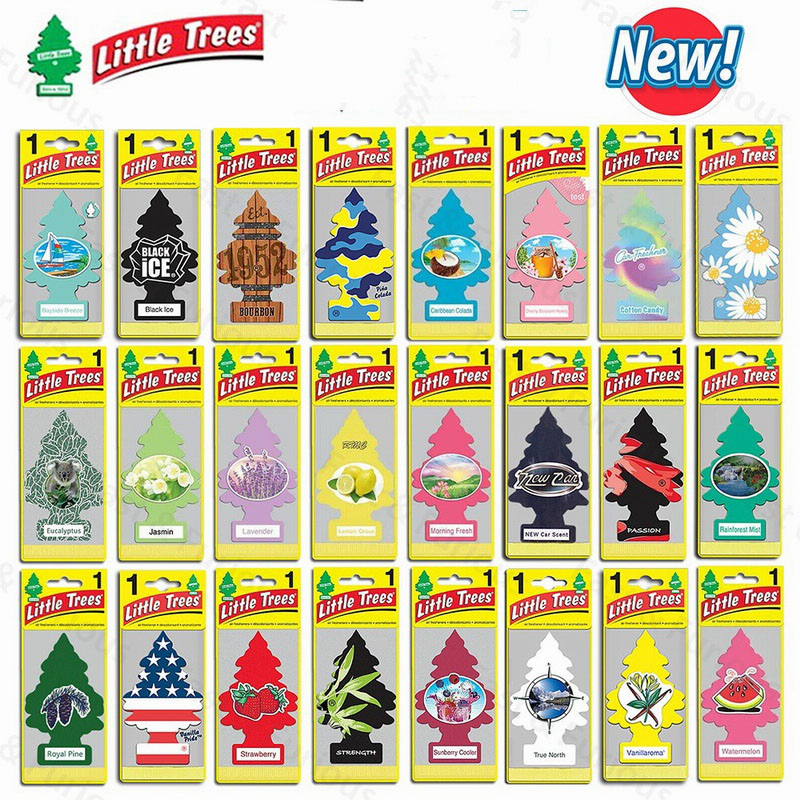 Giấy Làm Mát Không Khí Hình Cây Cho Ô Tô Tấm Nước Hoa Các Loại Mùi Hương