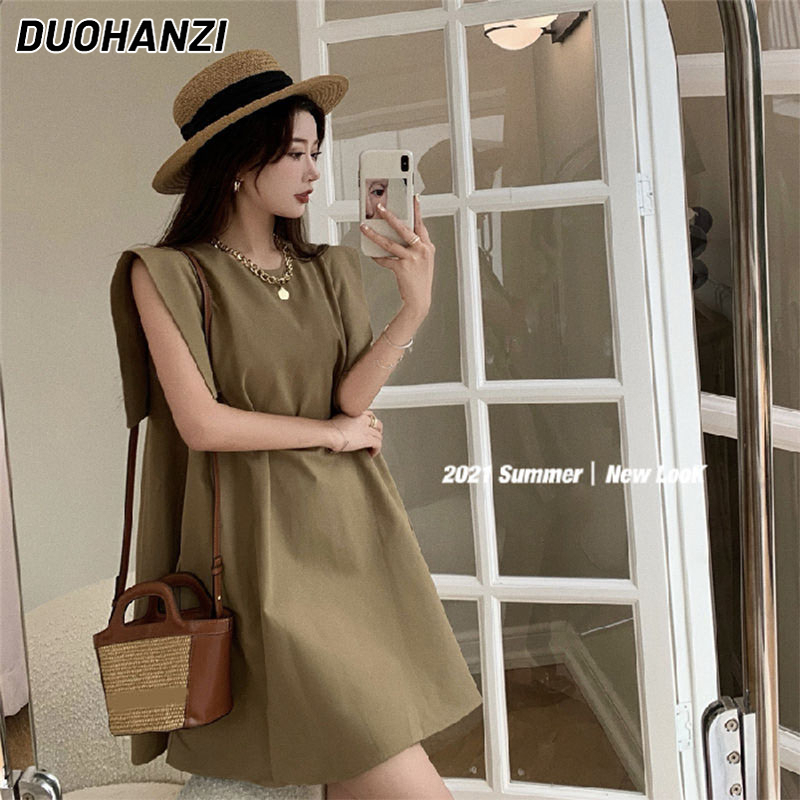 Đầm Thời Trang Hàn Quốc Đơn Giản Xinh Xắn Dành Cho Nữ