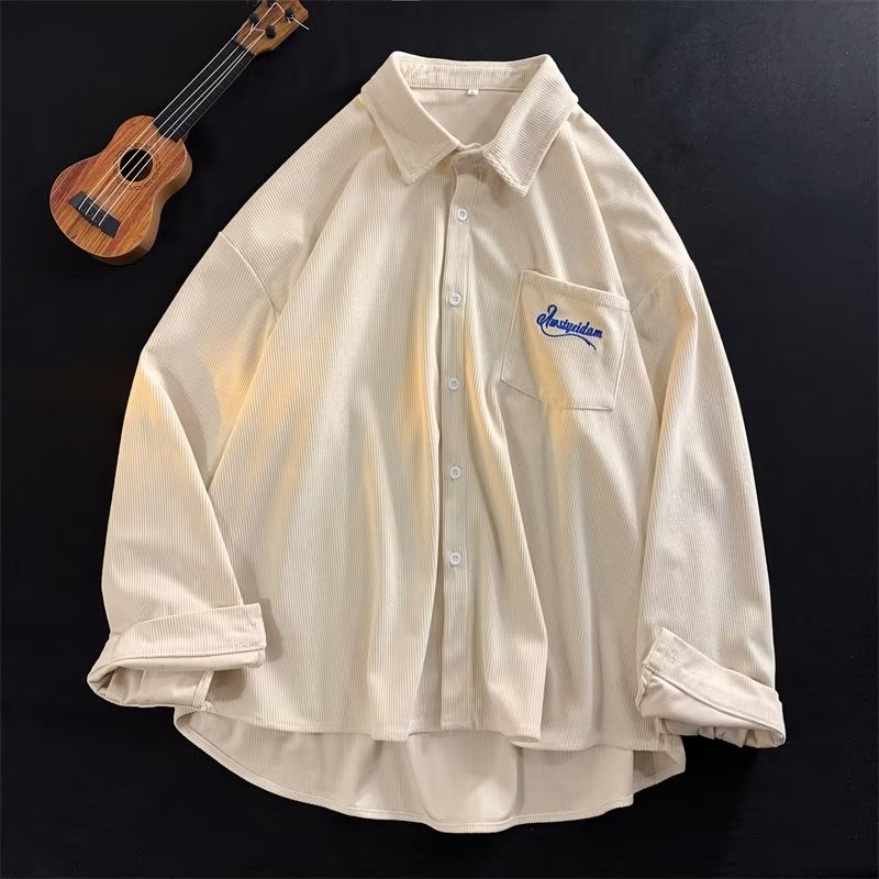 Áo Sơ Mi Nhung Kẻ Thời Trang Mùa Hè Dành Cho Nam