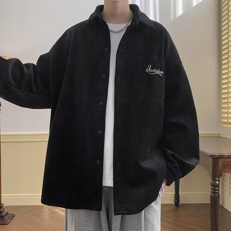 Áo Sơ Mi Nhung Kẻ Thời Trang Mùa Hè Dành Cho Nam