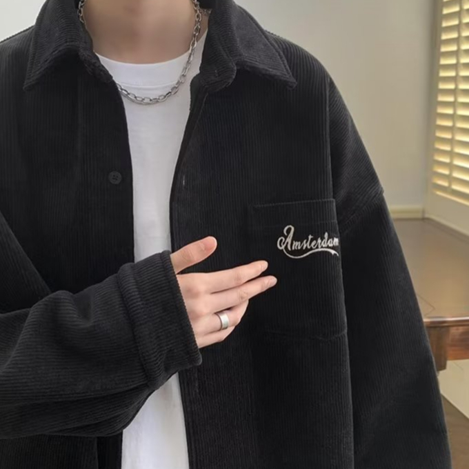 Áo Sơ Mi Nhung Kẻ Thời Trang Mùa Hè Dành Cho Nam