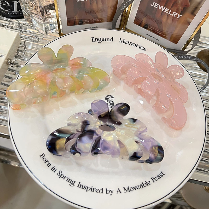 Kẹp Tóc Hoa Lớn Phong Cách Âu Mỹ Cho Nữ