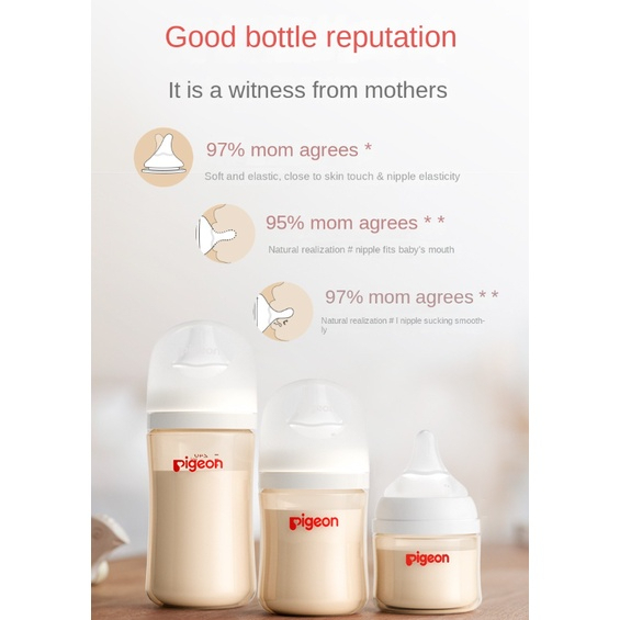 Bình Sữa Pigeon Chịu Nhiệt Cao 80 / 160 / 240 / 330ml