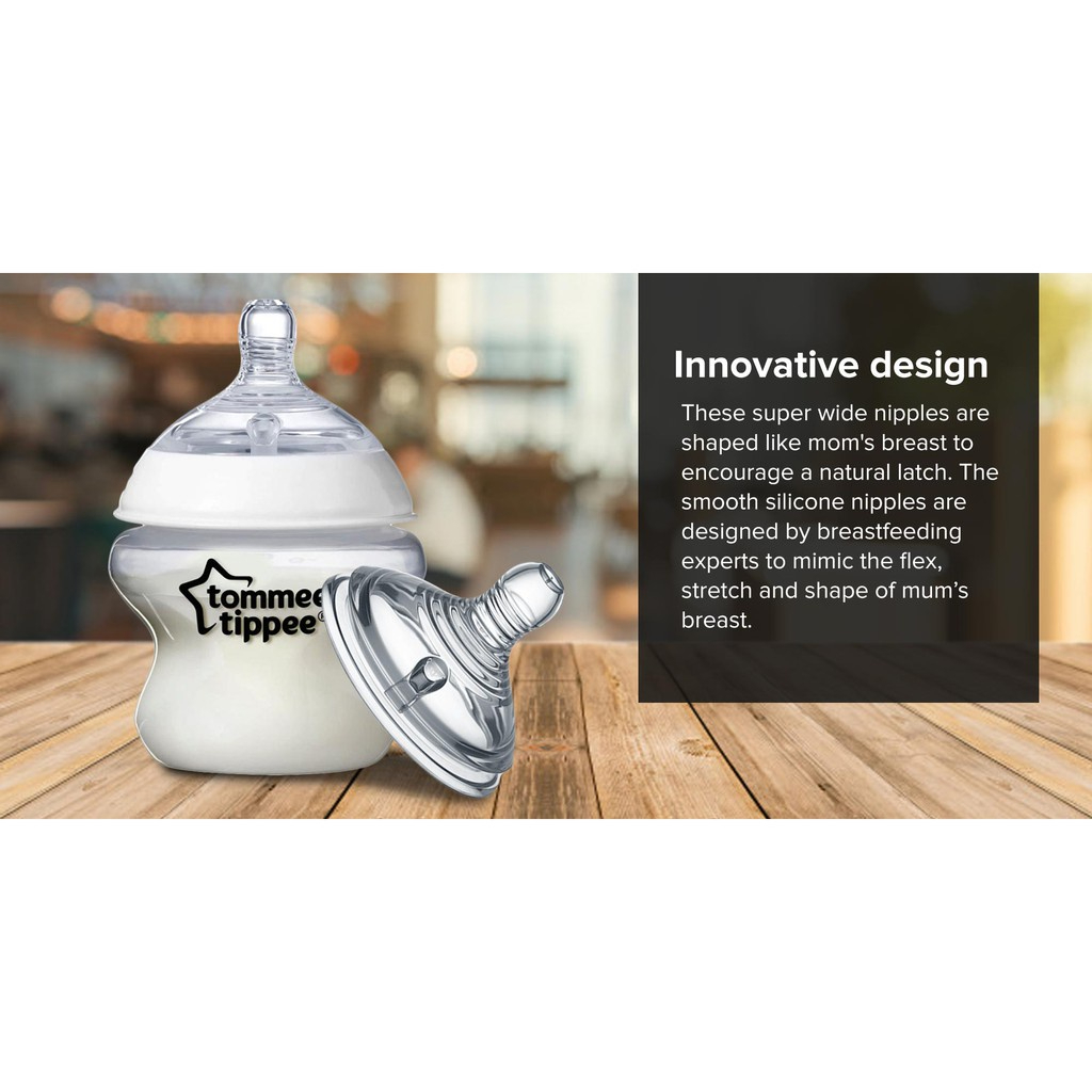 TOMMEE TIPPEE Bình Sữa Bằng Nhựa PPSU Tự Nhiên Chất Lượng Cao