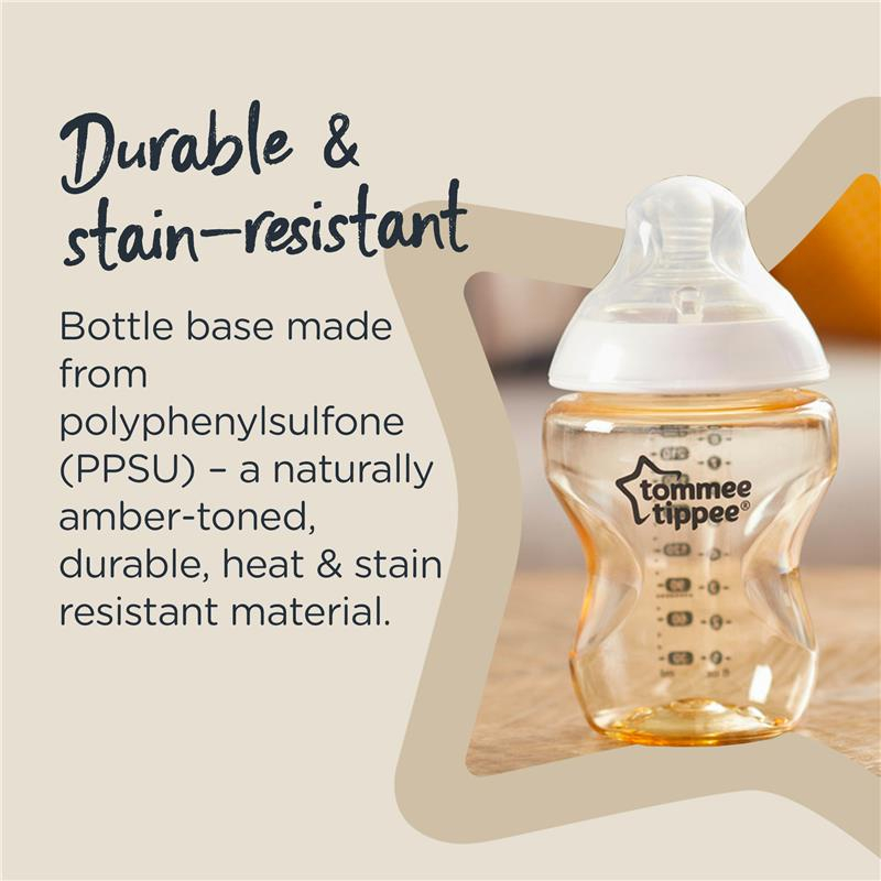 TOMMEE TIPPEE Bình Sữa Bằng Nhựa PPSU Tự Nhiên Chất Lượng Cao