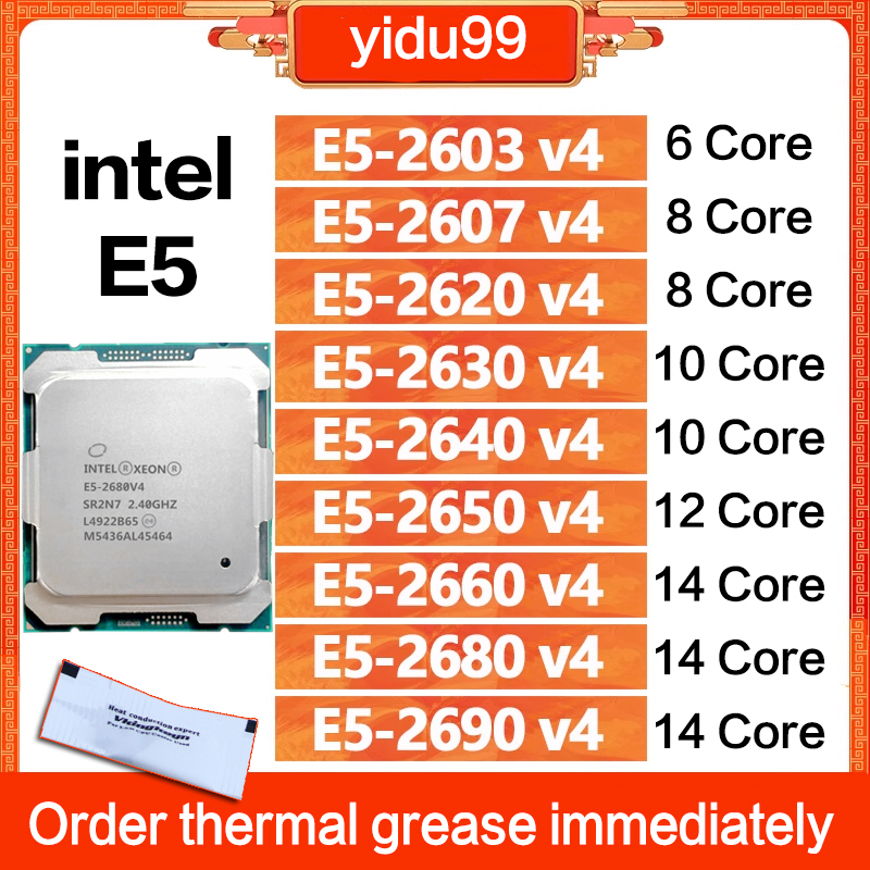 Linh Kiện Điện Tử Intel Zhiqiang E5 2603V4 2607 2660v4 2690v4 2680V4 2630 2620v4 2609 2603 2640v4 2650v4 2660v4 CPU