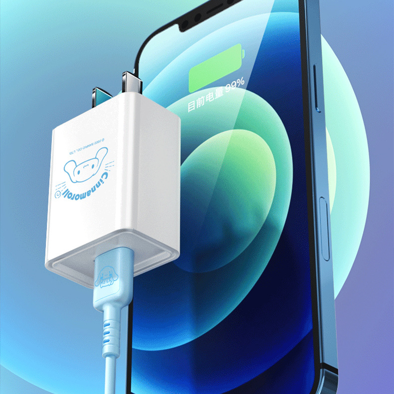 Dây Cáp Sạc Nhanh 2A Sanrio Kuromi Cinnamoroll My Melody Hello Kitty Type-c Dài 1m Màu Hồng Dễ Thương