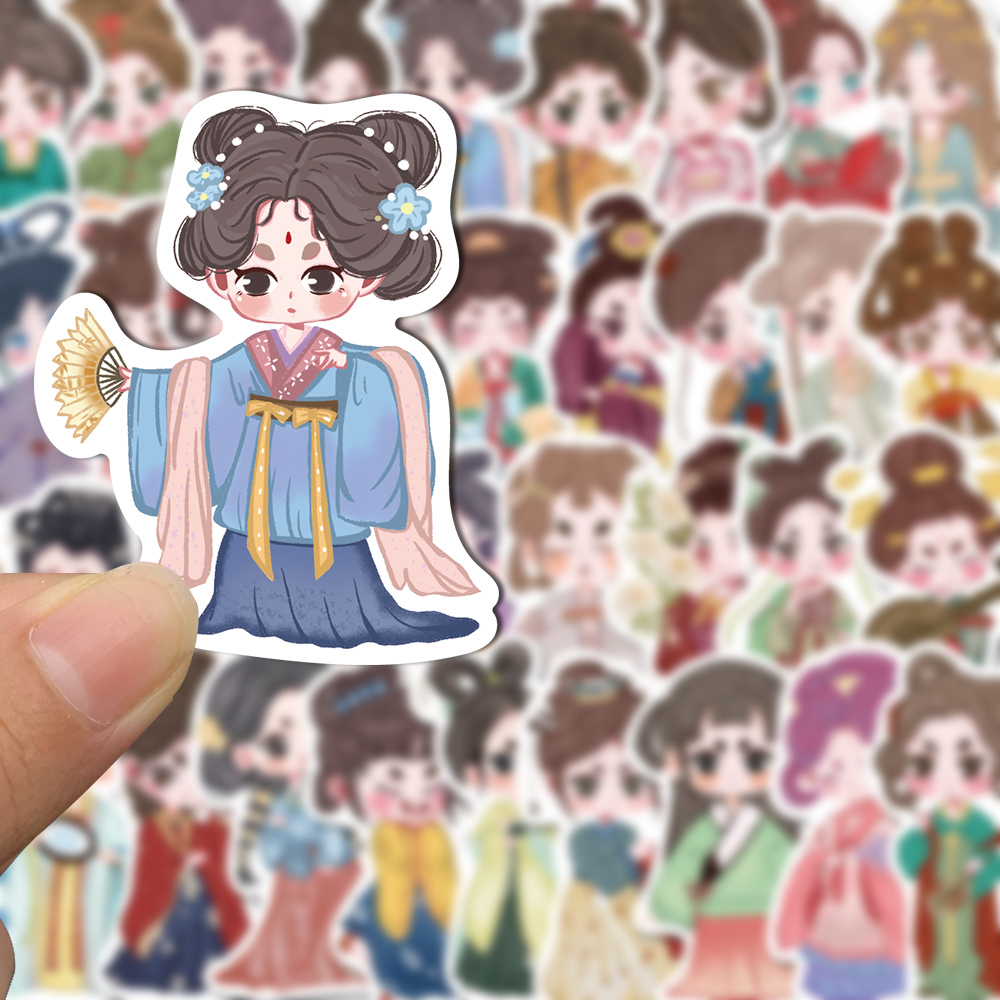 Bộ 40 Miếng Dán Hoạt Hình Dễ Thương Chống Nước Trang Trí Mũ Bảo Hiểm / Mũ Bảo Hiểm