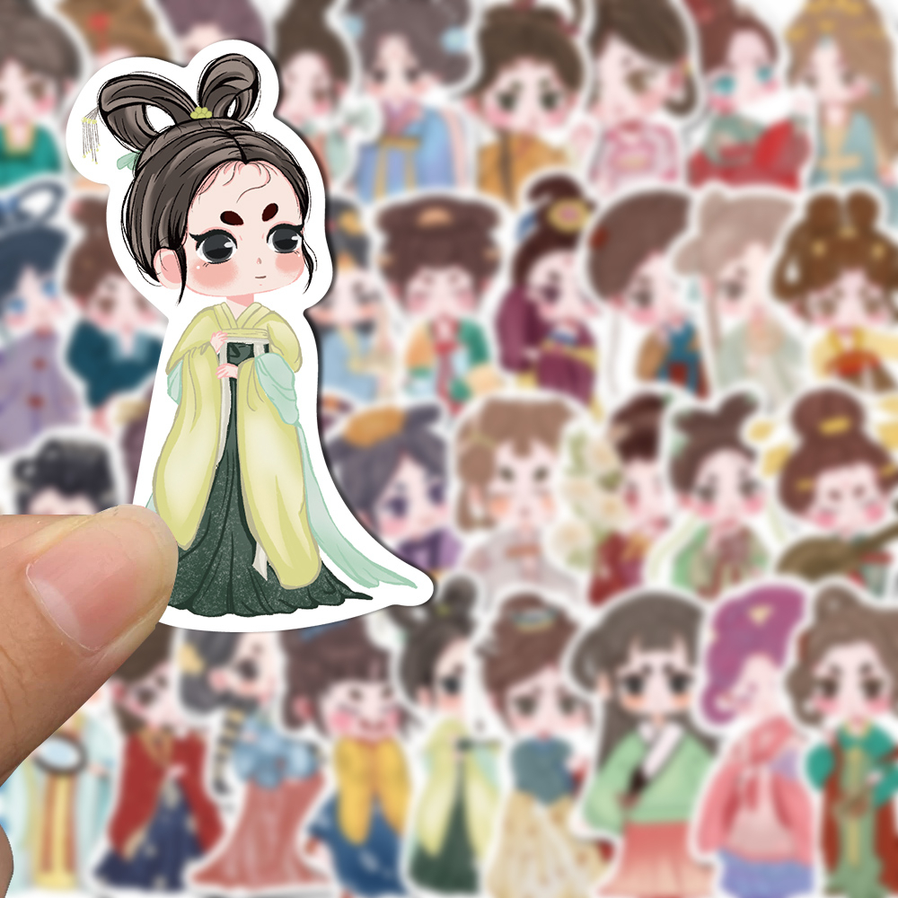 Bộ 40 Miếng Dán Hoạt Hình Dễ Thương Chống Nước Trang Trí Mũ Bảo Hiểm / Mũ Bảo Hiểm