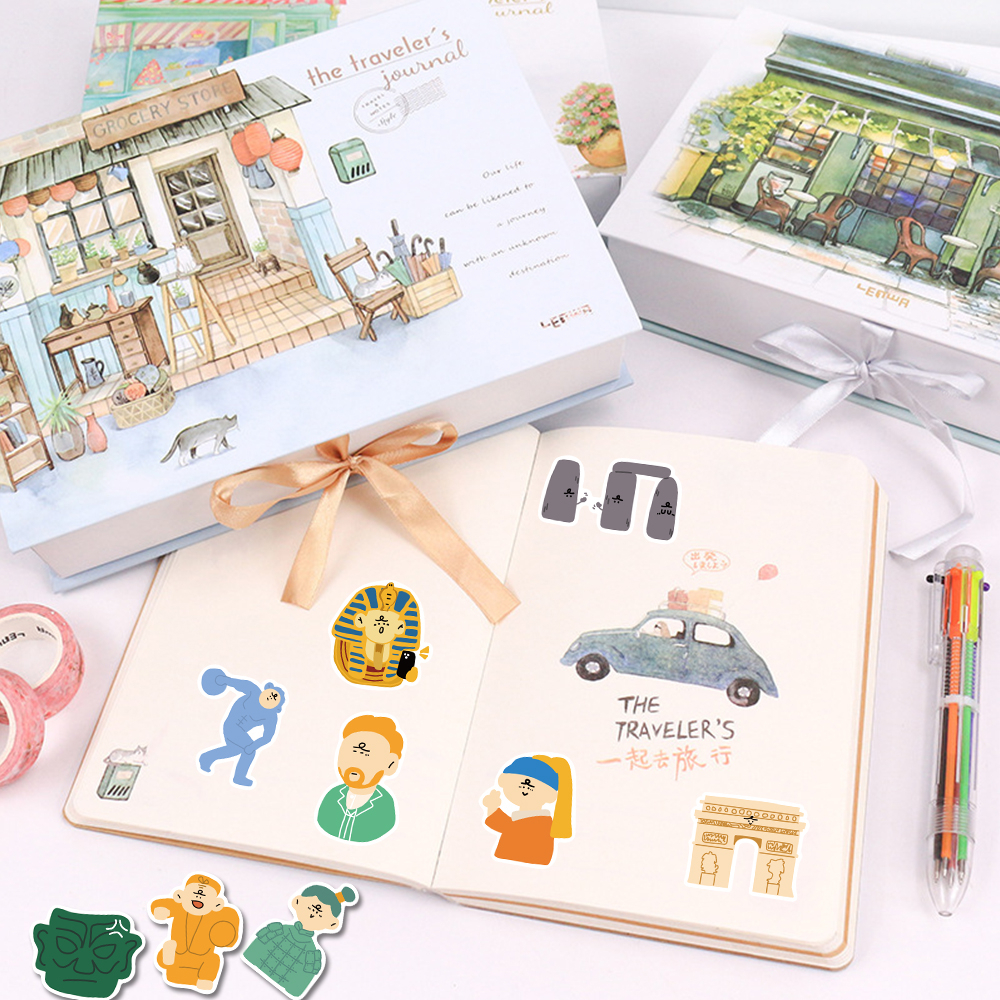 Bộ 40 Miếng Dán Trang Trí Laptop / Điện Thoại Chống Thấm Nước Họa Tiết Hoạt Hình Graffiti