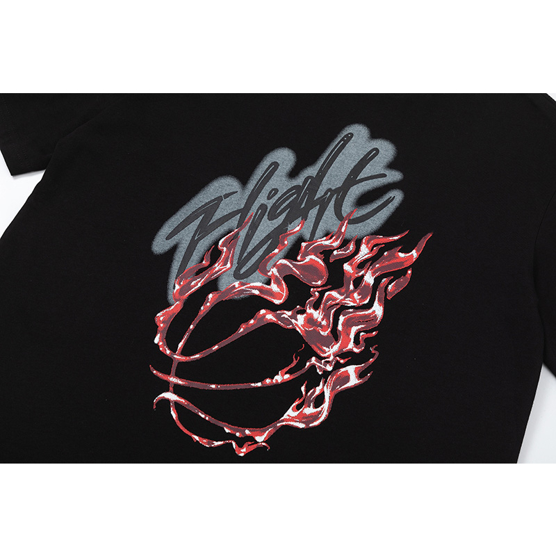 Áo Thun Ngắn Tay In Hình Travis Scott x jordan Đính Đá Thời Trang Cho Nam Nữ