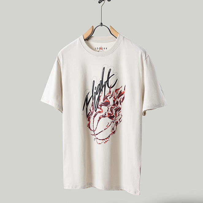 Áo Thun Ngắn Tay In Hình Travis Scott x jordan Đính Đá Thời Trang Cho Nam Nữ