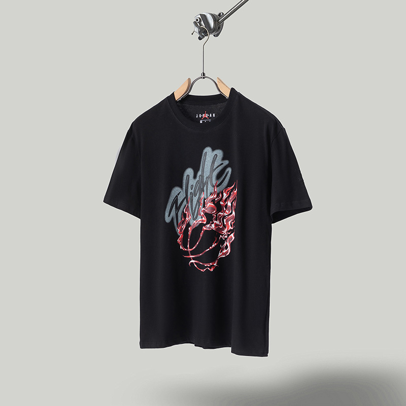 Áo Thun Ngắn Tay In Hình Travis Scott x jordan Đính Đá Thời Trang Cho Nam Nữ