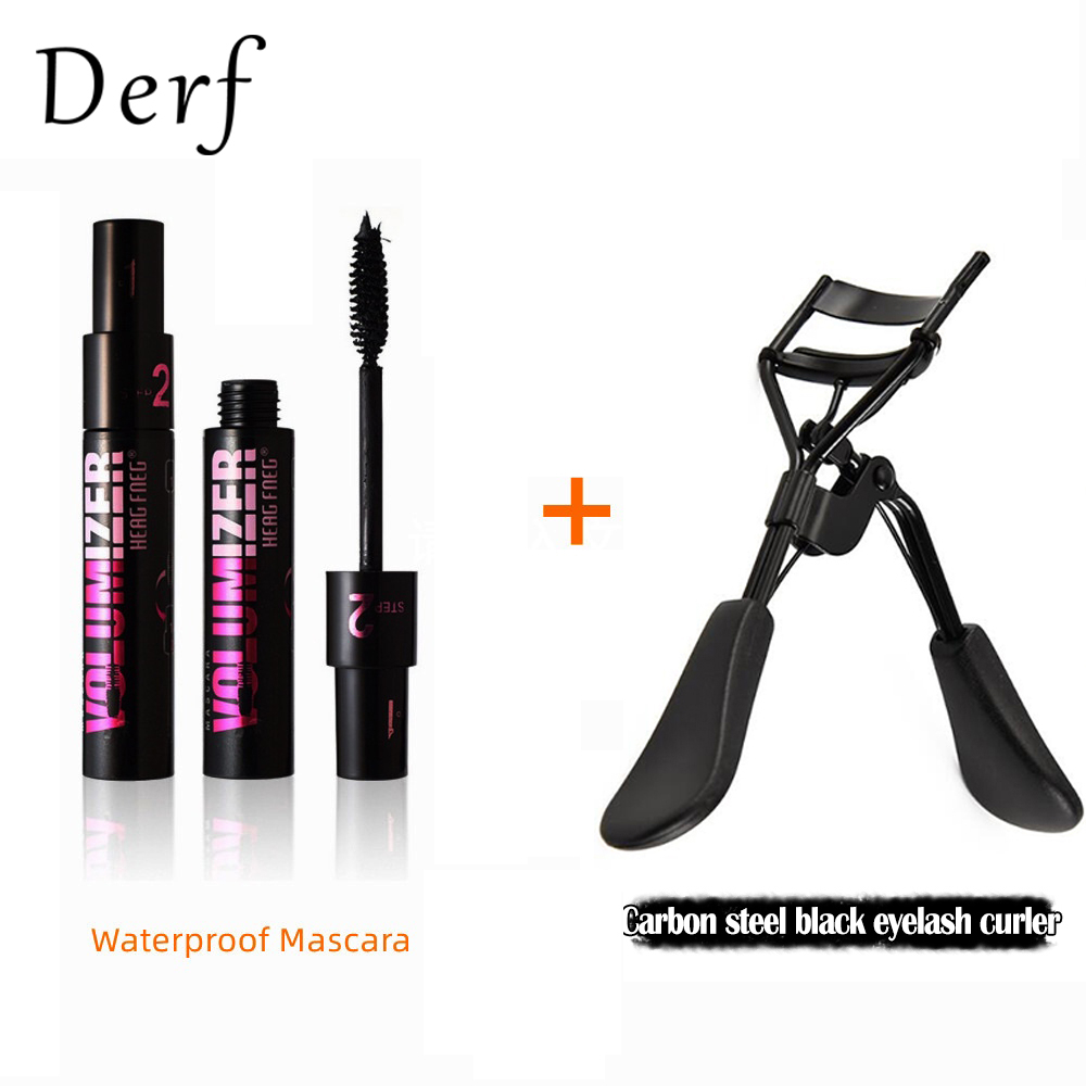 Bộ mascara DERF uốn cong lông mi kháng nước cao cấp