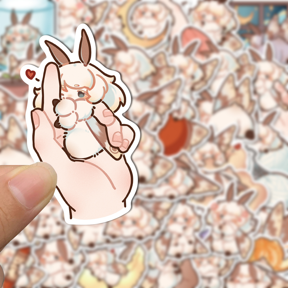 Bộ 40 Miếng Dán Trang Trí Laptop Mũ Bảo Hiểm Hình Hoạt Hình Moth Park Lolo Dễ Thương Chống Thấm