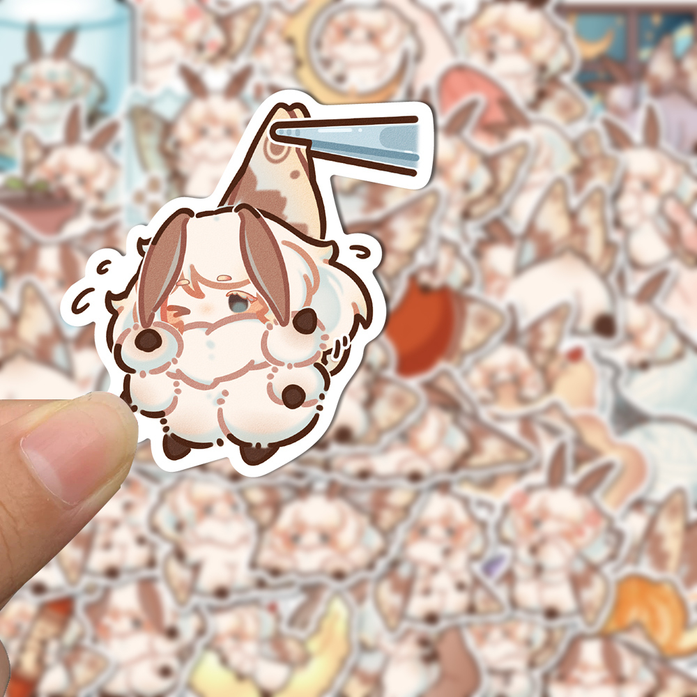 Bộ 40 Miếng Dán Trang Trí Laptop Mũ Bảo Hiểm Hình Hoạt Hình Moth Park Lolo Dễ Thương Chống Thấm