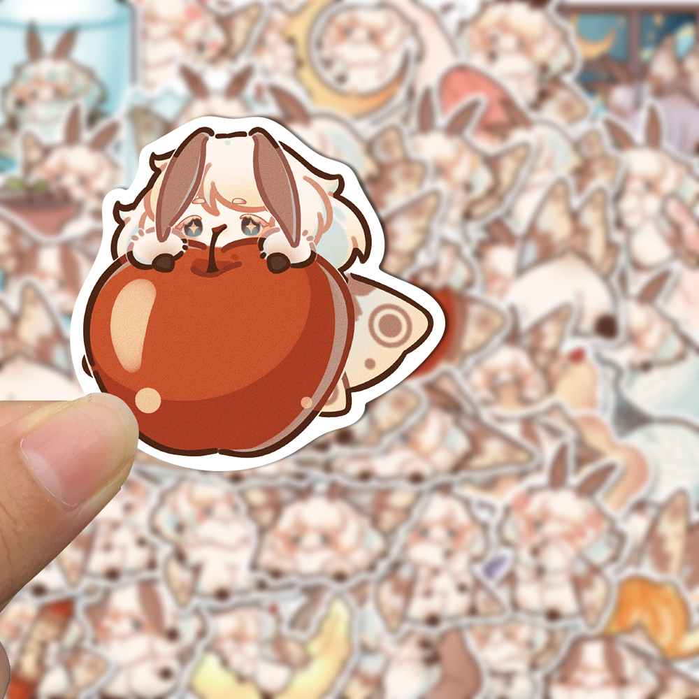 Bộ 40 Miếng Dán Trang Trí Laptop Mũ Bảo Hiểm Hình Hoạt Hình Moth Park Lolo Dễ Thương Chống Thấm