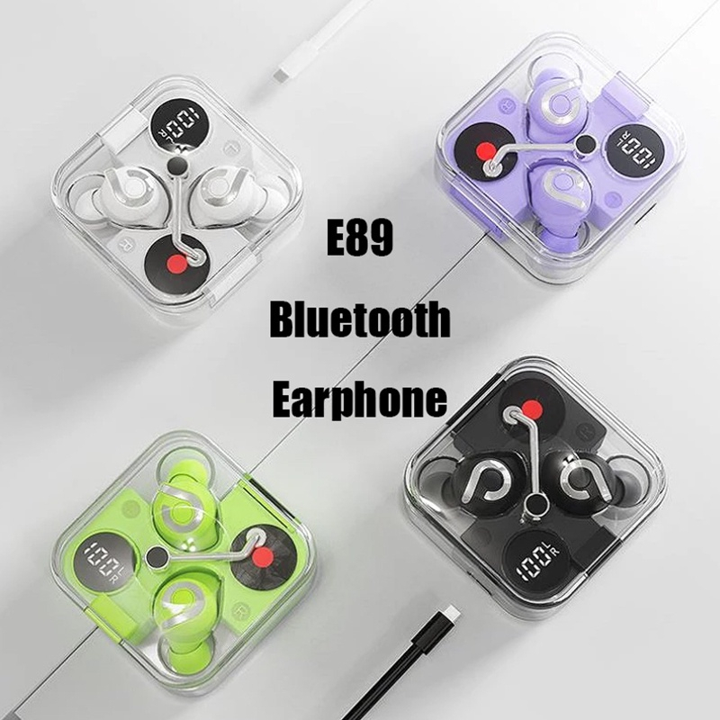 Tai nghe không dây E89 Có Đèn LED Dùng Cho iPhone Xiaomi Huawei Samsung