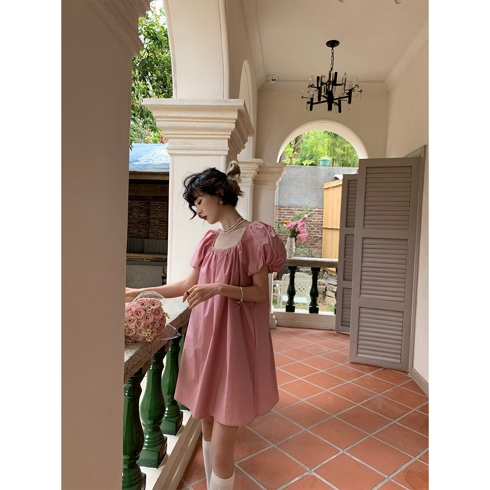 Đầm Dáng Chữ a Rộng Thời Trang Mùa Xuân 2023 Phong Cách Pháp Hàng Mới Dành Cho Bạn Nữ