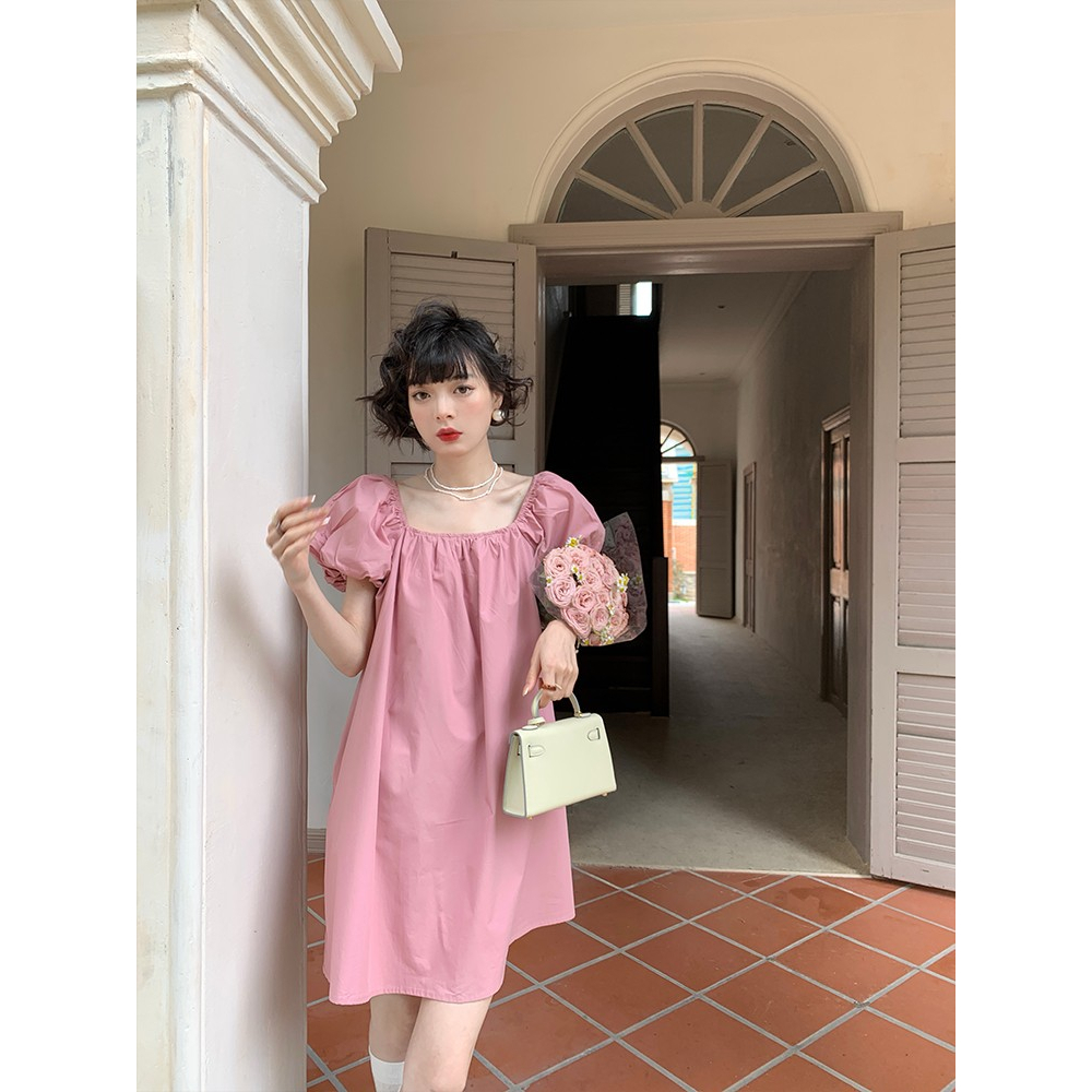 Đầm Dáng Chữ a Rộng Thời Trang Mùa Xuân 2023 Phong Cách Pháp Hàng Mới Dành Cho Bạn Nữ