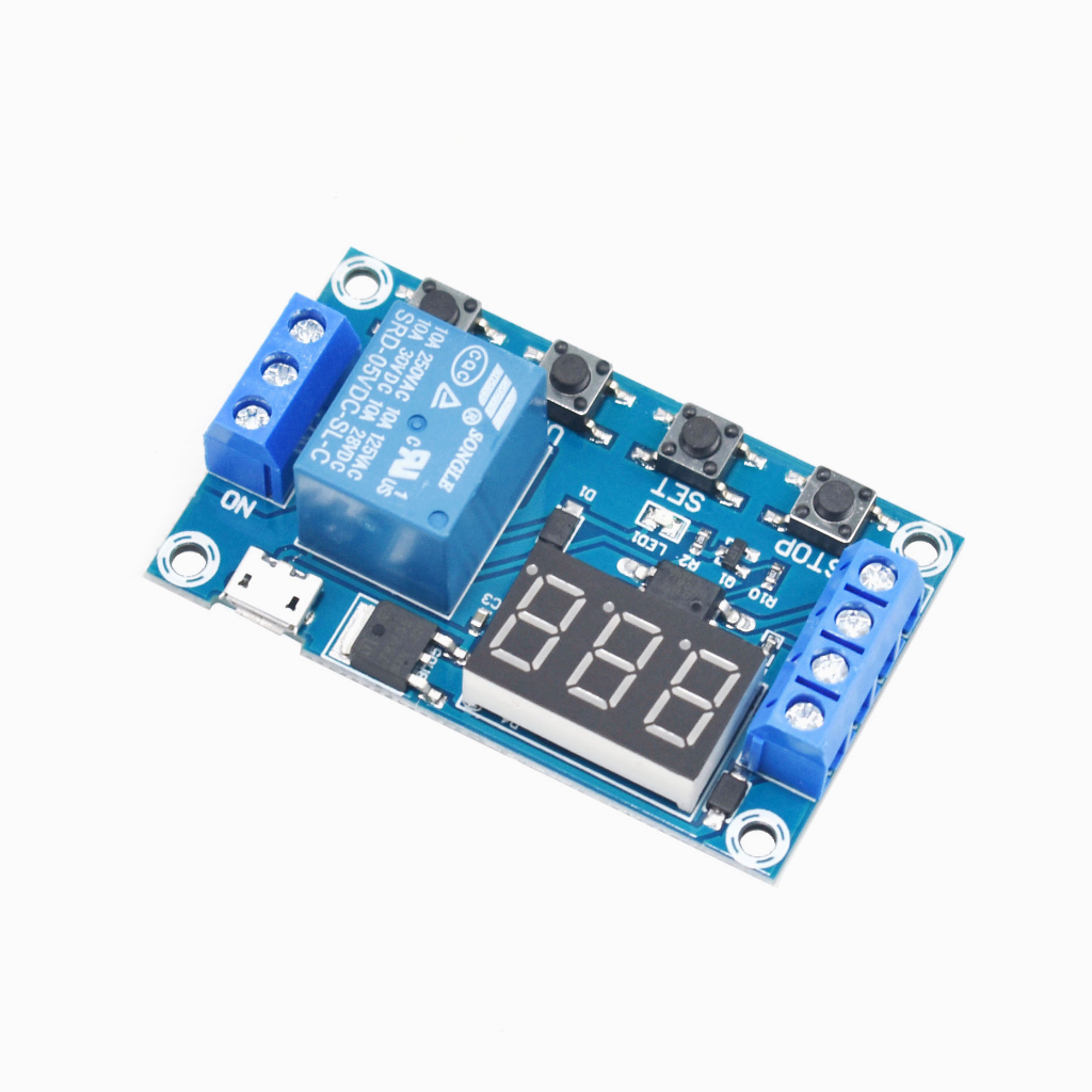 Rơ Le Hẹn Giờ Tự Động DC 6-30V 5V 6V 9V 12V 24V