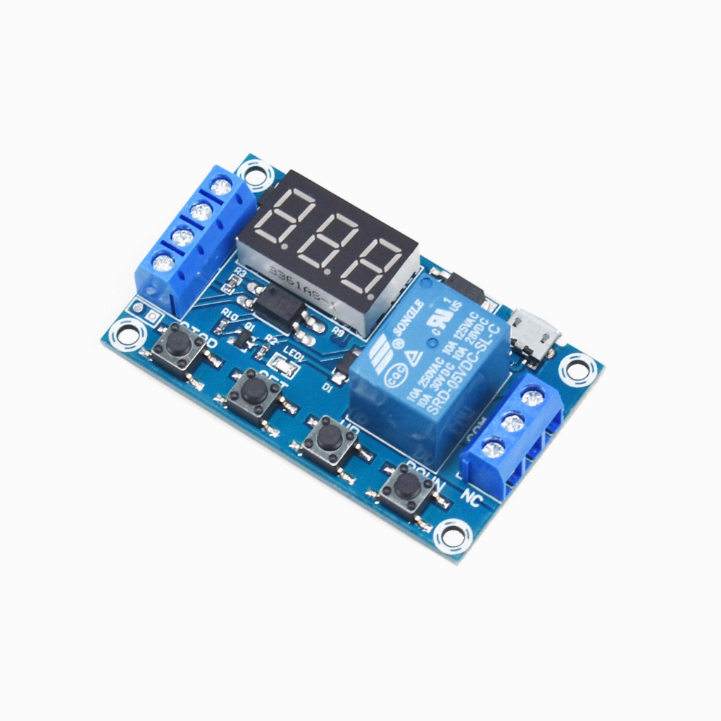 Rơ Le Hẹn Giờ Tự Động DC 6-30V 5V 6V 9V 12V 24V