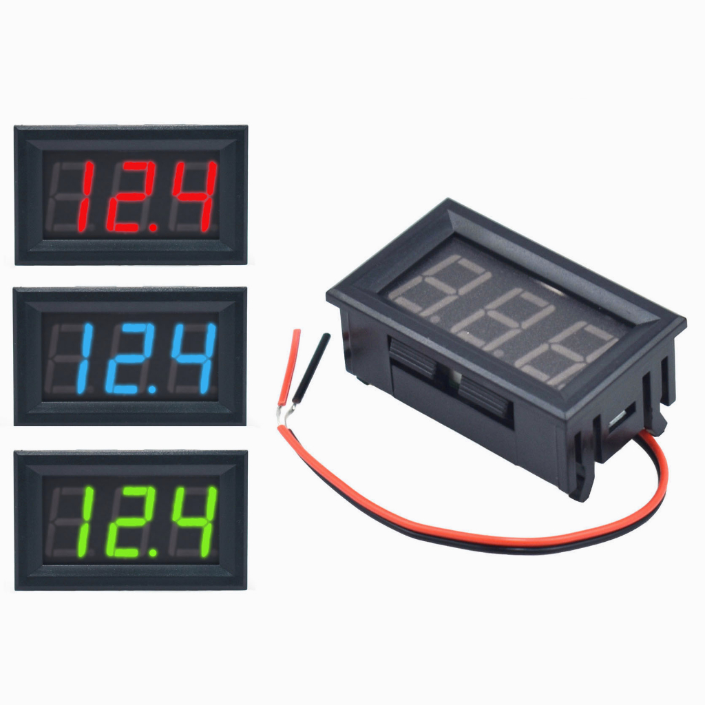 Vôn Kế Kỹ Thuật Số Mini Dc 0-30v / Dc 4.5-30v / Ac 70-500v