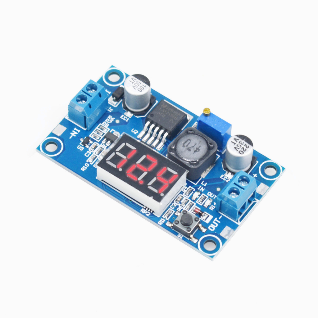 Mô Đun Hạ Áp LM2596 + Vôn Kế DC-DC