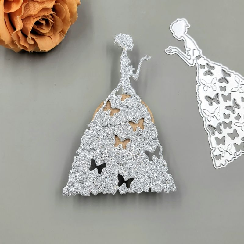 Khuôn Cắt Giấy Kim Loại Hình Cô Gái Nhiều Kiểu Dáng