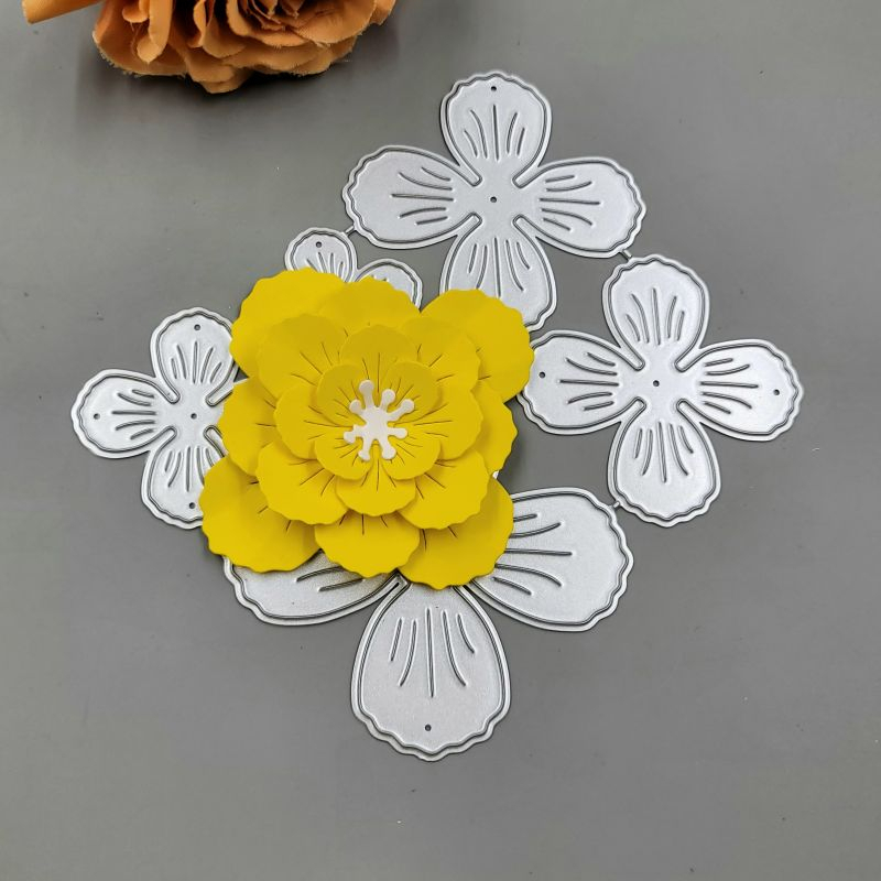 Khuôn Cắt Giấy Kim Loại Hình Hoa Xinh Xắn