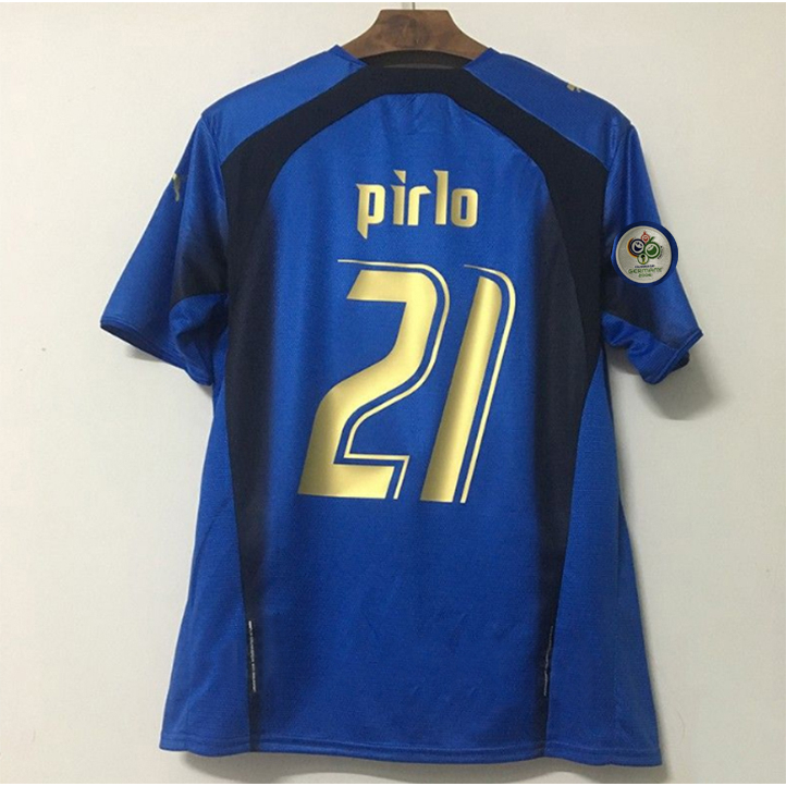 Bộ Quần Áo Bóng Đá Đội Tuyển Ý 2006 Phong Cách Vintage Ốp Điện Thoại Cho Pierlot 10 Tody Custom S-2XL S-2XL 7 Pierlot 10