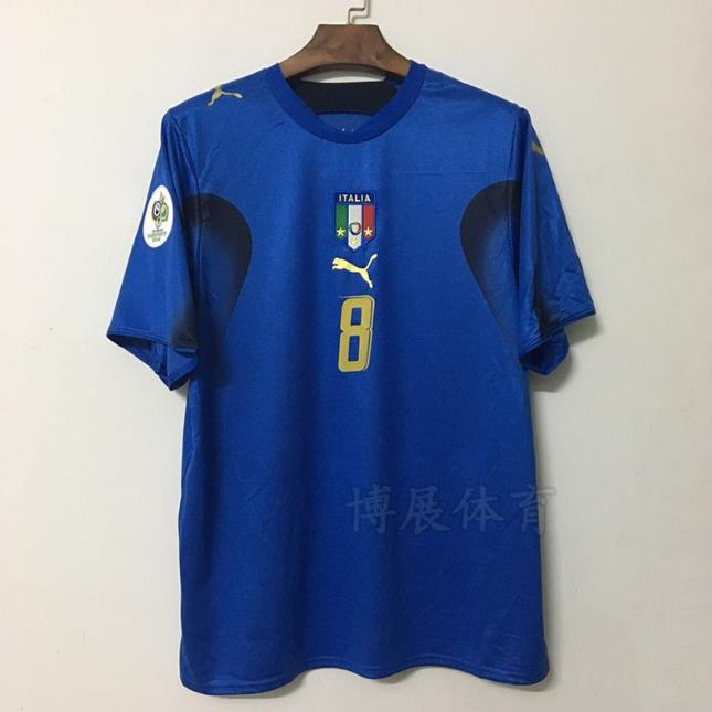 Bộ Quần Áo Bóng Đá Đội Tuyển Ý 2006 Phong Cách Vintage Ốp Điện Thoại Cho Pierlot 10 Tody Custom S-2XL S-2XL 7 Pierlot 10